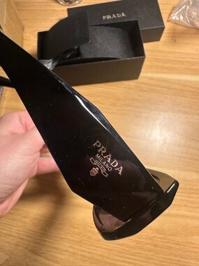 NEW with Box - Prada Octagonal Black Sunglasses